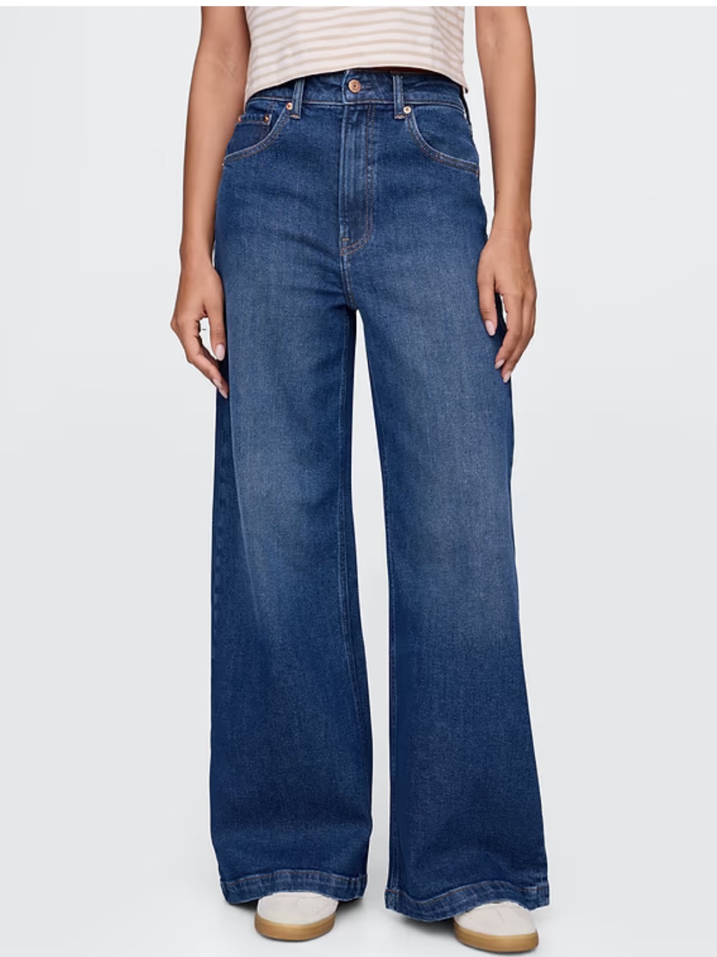 Gap Extra High Rise Stride Wide Jeans